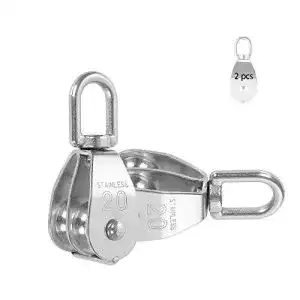 Umlenkrolle anyingkai 2pcs blockseilrolle doppelt klein