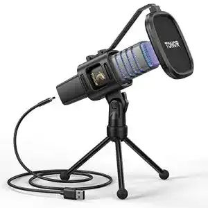 Usb mikrofon tonor gaming usb mikrofon pc rgb microphone