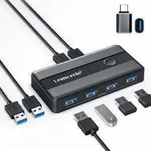 Usb switch lemorele usb 3 0 switch 4 ports usb share usb switch