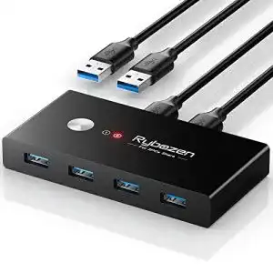Usb switch rybozen usb switch usb 3 0 switcher usb kvm switch