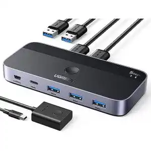 Usb switch ugreen usb switch 2pc mit 1xusb c port und 3xusb