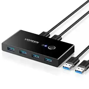 Usb switch ugreen usb switch 2pc usb 3 0 switcher 2 in 4 out