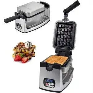 Waffeleisen drehbar syntrox germany digitales edelstahl
