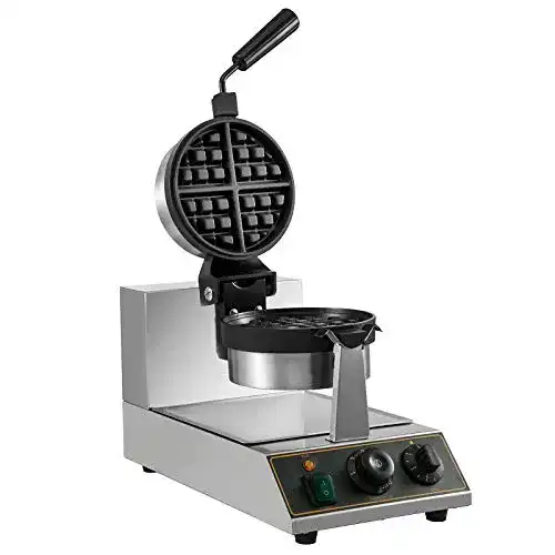 Waffeleisen drehbar von VEVOR mit 1100 Watt und Edelstahl-Gehäuse