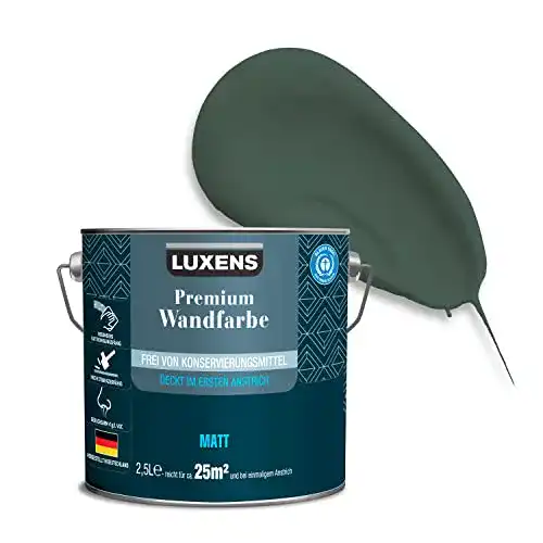 Wandfarbe Grün LUXENS Premium 2,5 l Smaragdgrün