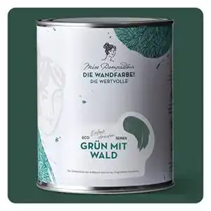 Wandfarbe gruen misspompadour edelmatte mit wald 1l