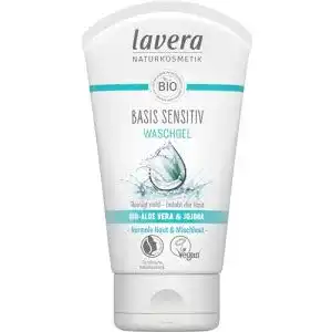 Waschgel lavera basis sensitiv gesichts mit bio aloe vera