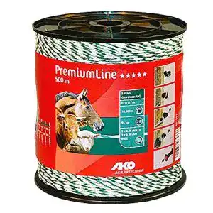 Weidezaunlitze kerbl 500 m premium gruen weiss elektrozaun