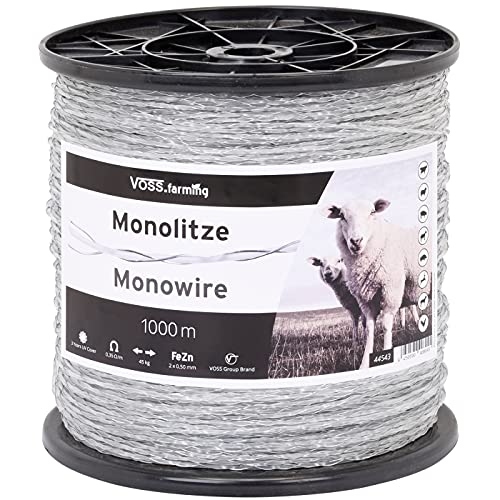 Weidezaunlitze VOSS.farming Monolitze Polydraht transparent