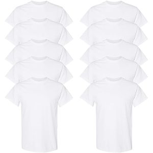 Weißes T-Shirt Herren Gildan Unisex T-shirt aus Baumwolle