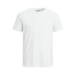 Weisses t shirt herren jack jones organic basic ss crew shirt
