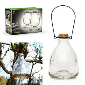 Wespenfalle ckb ltd 2er set wasp catcher trap wespenfaenger glas