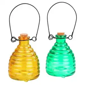Wespenfalle maximex wenko glas gruen und gelb