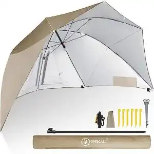Windschutz strand homecall strandschirm mit fenster