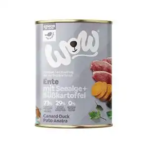 Wow hundefutter wow hundefutter nass senioren mit ente 6x400g