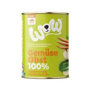 Wow hundefutter wow pur nassfutter 100 gemuese obst 6x