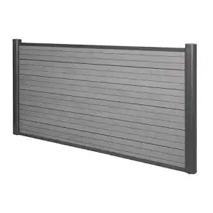 Wpc zaun mendler wpc sichtschutz sarthe windschutz zaun 3