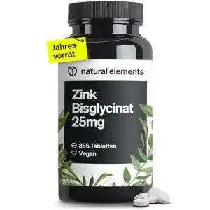 Zinktabletten natural elements zink 25mg 365 tabletten