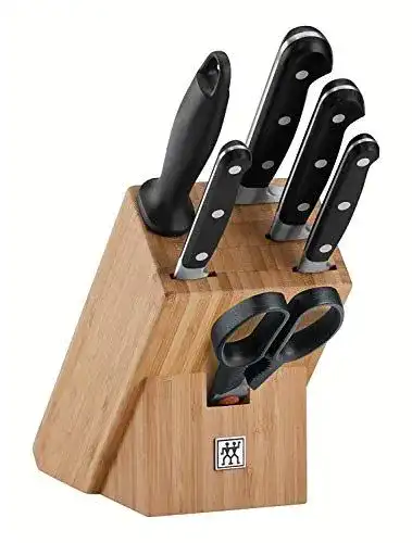 Zwilling Professional S Messerblock, 7-teilig, mit Bambusblock