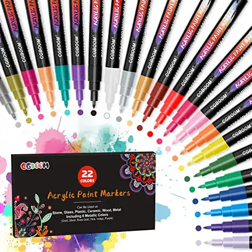Acrylmarker CGBOOM Multimarker, 22 Farben für verschiedene Oberflächen