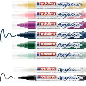 Acrylstifte edding start easy set wasserfest fein und medium