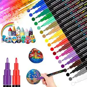 Acrylstifte goffii 18 farbe steine bemalen fuer steine wasserfest