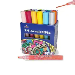 Acrylstifte kunstify 24 farben 2mm strichstaerke wasserfest