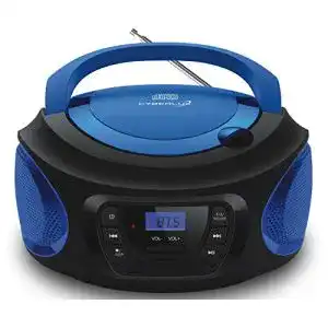 Cd player cyberlux tragbarer cd cd r usb fm radio aux in