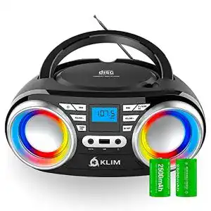 Cd player klim boombox b3 tragbarer cd player fm radio cd