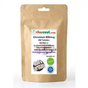 Chrom tabletten vitascout chromium picolinate 600mcg