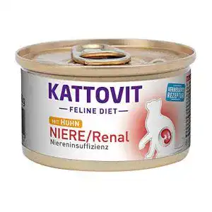 Diaetfutter katze kattovit feline diet niere renal huhn 85 g