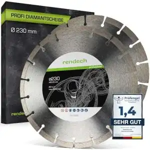 Diamanttrennscheibe 230 mm rendech 2x profi diamantscheibe