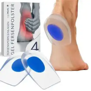 Fersenpolster yogamedic fuer schuhe 2 paar 4 stueck