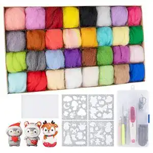 Filzwolle anstore set 32 farben je 5 gramm basisset