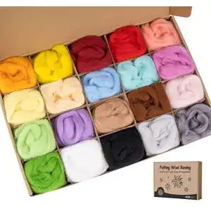 Filzwolle homewit 20 farben je 10 gramm zum stricken