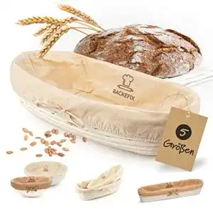 Gaerkoerbchen backefix naturbelassenes peddigrohr oval klein 500g