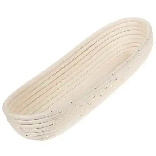 Gärkörbchen SIDCO für Brotteig – Peddigrohr oval, 1,0 kg