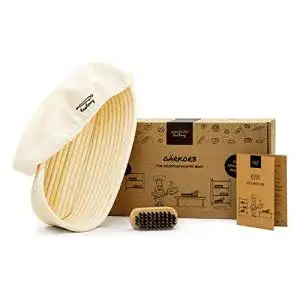 Gaerkoerbchen tastory gaerkorb set oval 28cm inkl holzbuerste