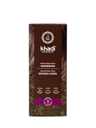 Henna-Haarfarbe Khadi NUSSBRAUN Pflanzenhaarfarbe, Haarfarbe