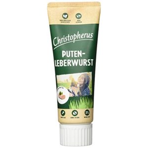 Hundeleberwurst Christopherus Puten-Leberwurst für Hunde, 75 g