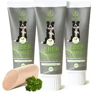 Hundeleberwurst nutrani leberwurst hunde tube 3 x 75g