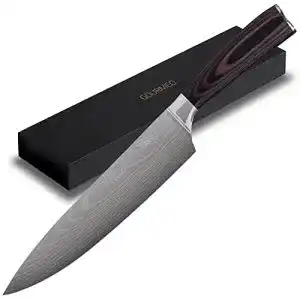 Kochmesser 20 cm gourmeo kuechenmesser mit holzgriff