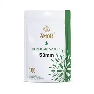Kondom amor nature 53mm 100er pack premium naturfarben