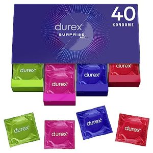 Kondom Durex Surprise Me, in stylischer Box, Extra Vielfalt