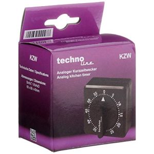 Kurzzeitwecker Technoline KZW Analog schwarz - kurzzeitwecker technoline kzw analog schwarz