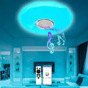 Led deckenleuchte mit lautsprecher t sun 36w led