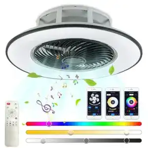 Led deckenleuchte mit lautsprecher truyok silent fan rgb