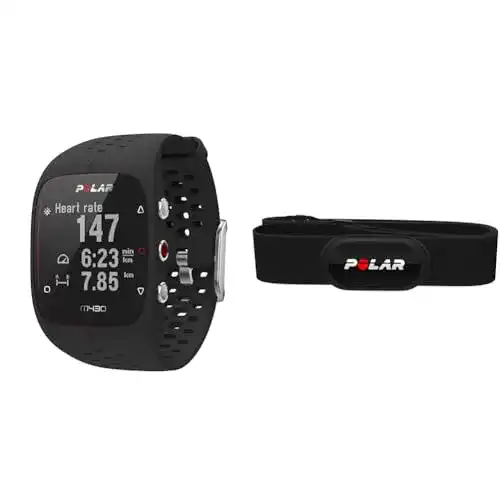 Polar M430 Laufuhr mit H10 Herzfrequenz-Sensor, schwarz, M/L