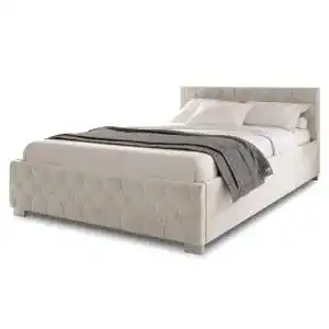 Polsterbett juskys nizza 120x200 cm samt mit stauraum led