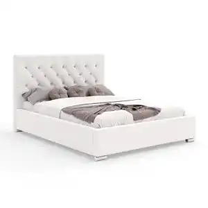 Polsterbett lukmebel doppelbett glamour mit lattenrost
